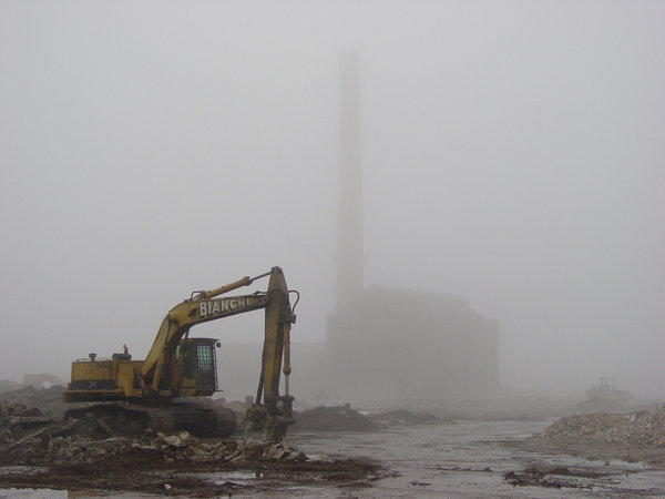 Photo: Power House in Fog