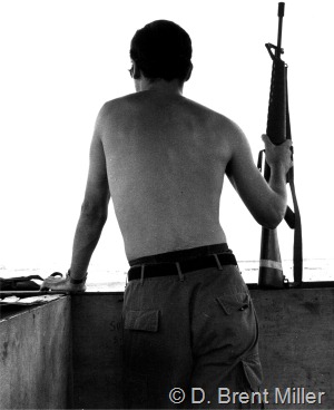 Brent on guard duty