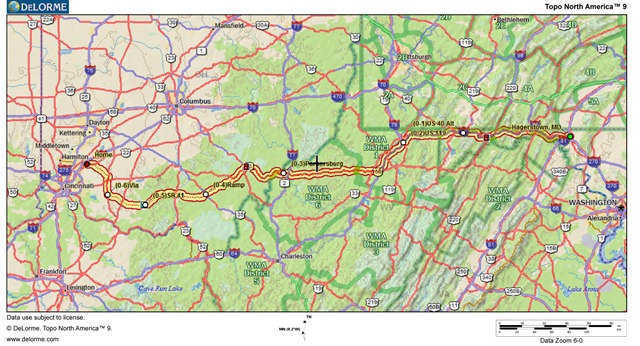 DeLorme 2-D Map Document DeLorme 2-D Map Document
