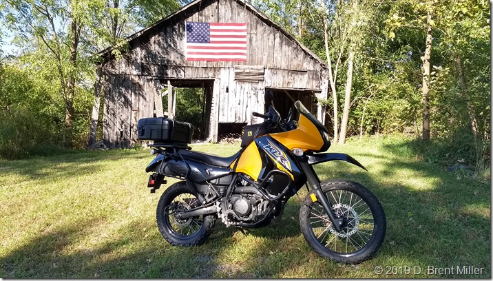 KLR and flag